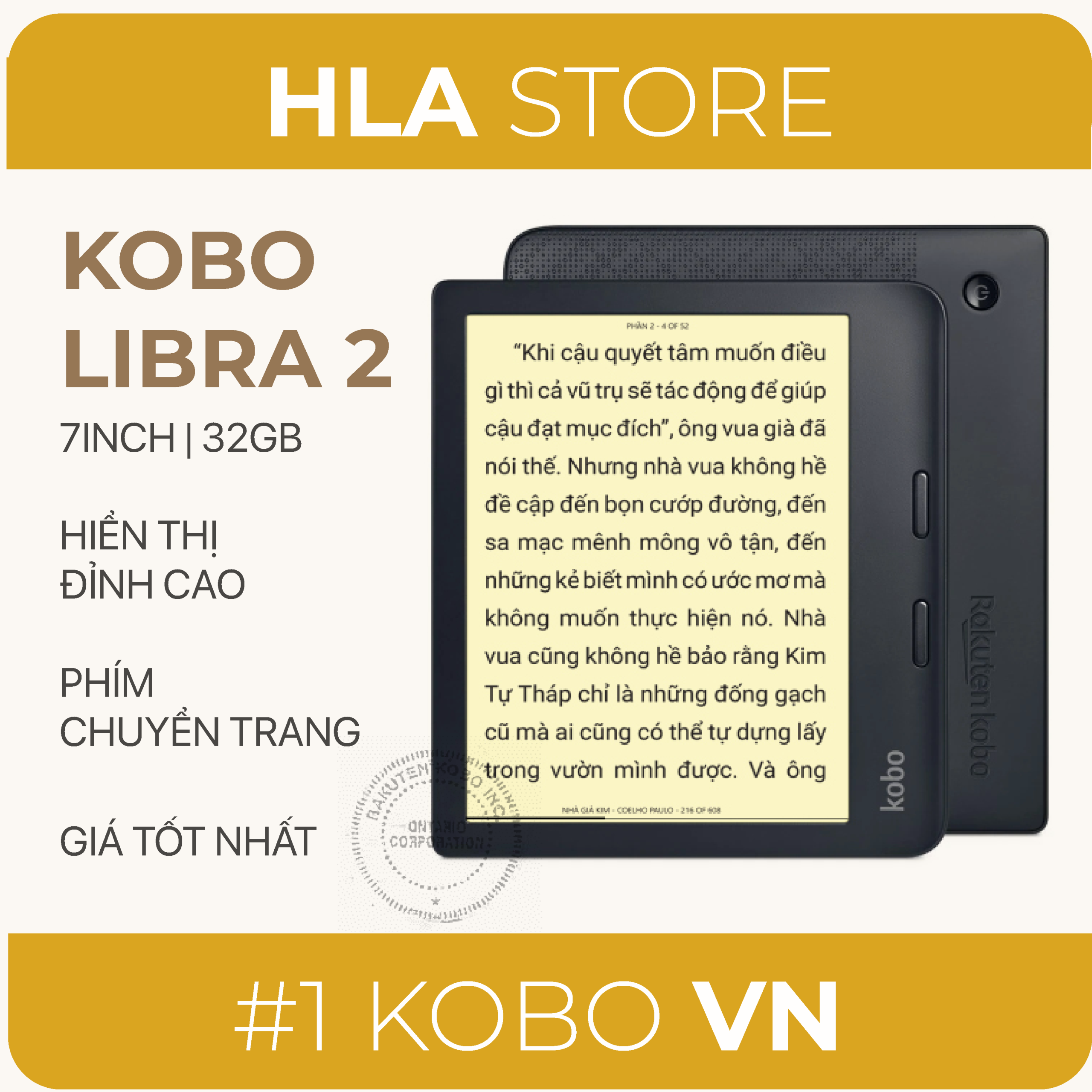 máy đọc sách Kobo Libra 2 | HLAstore.vn No1 Kobo VN