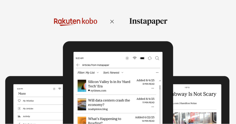 đọc webside trên Kobo - instapaper
