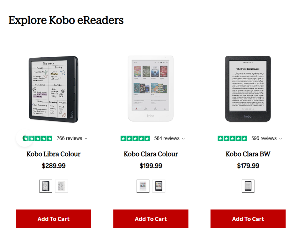 Kobo tăng giá thiết bị 2026